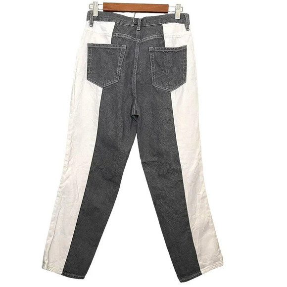 PacSun High Rise Straight Button Fly Jeans Colorblock Y2K Grunge Size 27 - Picture 2 of 11